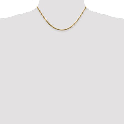 14k 1.85mm Round Snake Chain - Seattle Gold Grillz