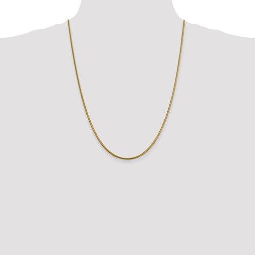 14k 1.85mm Round Snake Chain - Seattle Gold Grillz