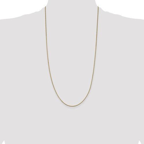 14k 1mm Box Chain - Seattle Gold Grillz