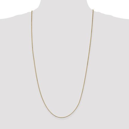14k 1mm Box Chain - Seattle Gold Grillz