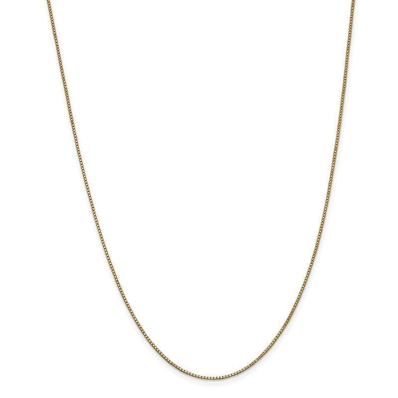 14k 1mm Box Chain - Seattle Gold Grillz