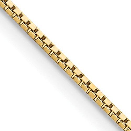 14k 1mm Box Chain - Seattle Gold Grillz