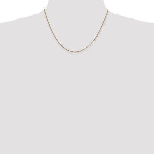 14k 1mm Box Chain - Seattle Gold Grillz