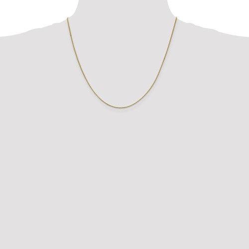 14k 1mm Box Chain - Seattle Gold Grillz