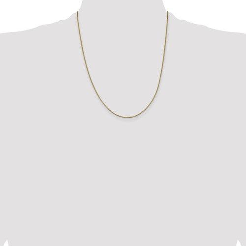 14k 1mm Box Chain - Seattle Gold Grillz