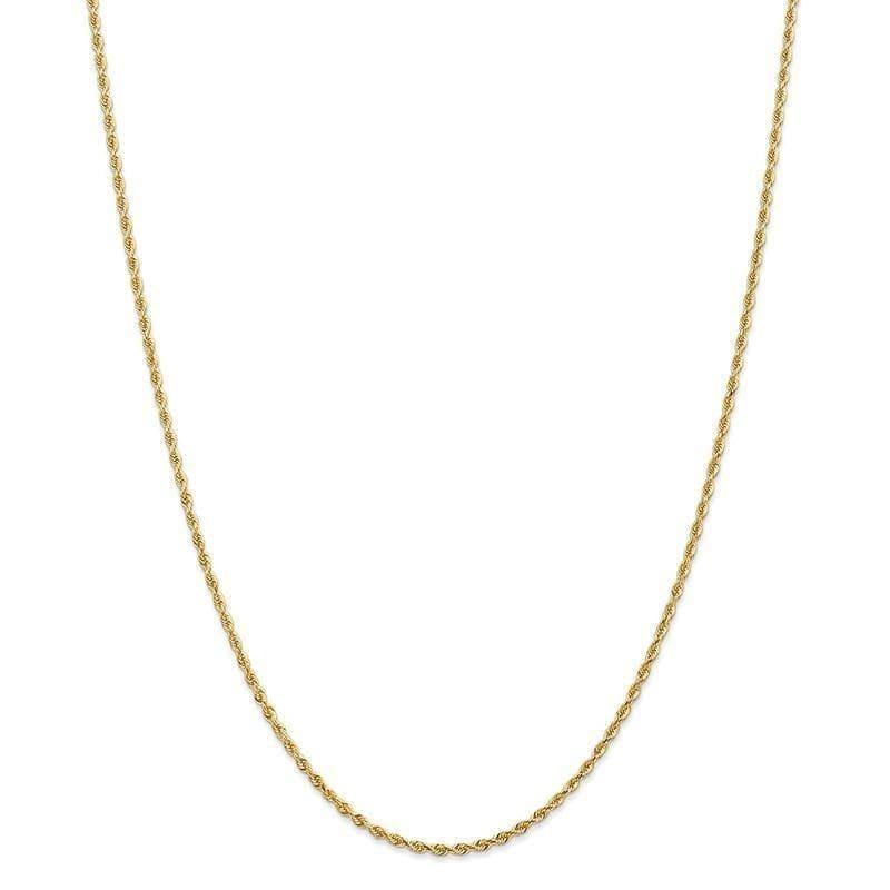 14k 2.00mm Diamond-cut Quadruple Rope Chain - Seattle Gold Grillz