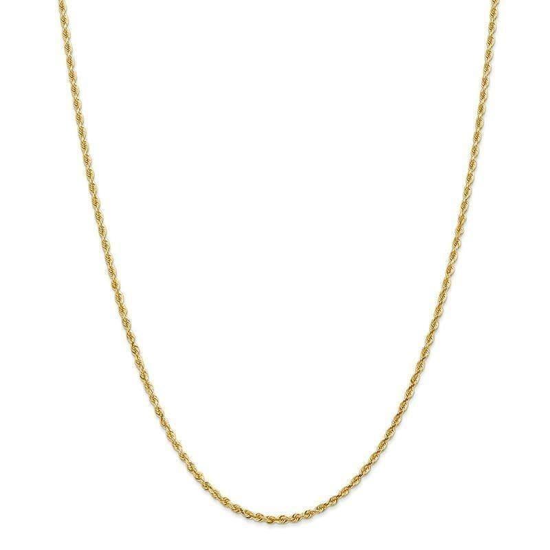 14k 2.25mm D-C Quadruple Rope Chain - Seattle Gold Grillz