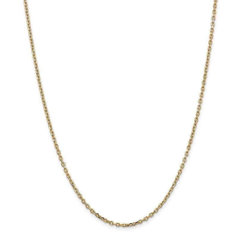 14k 2.2mm D-C Cable Chain - Seattle Gold Grillz