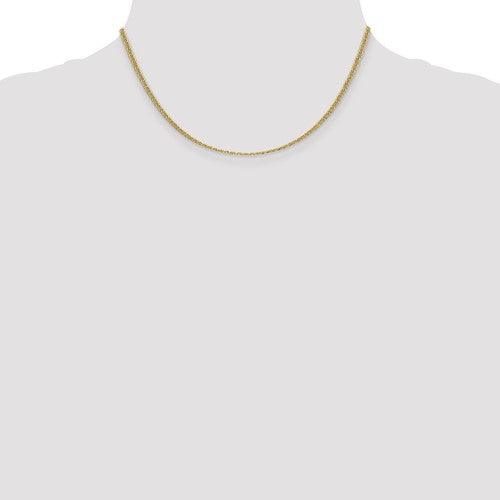 14k 2.40mm Semi-Solid Anchor Chain - Seattle Gold Grillz