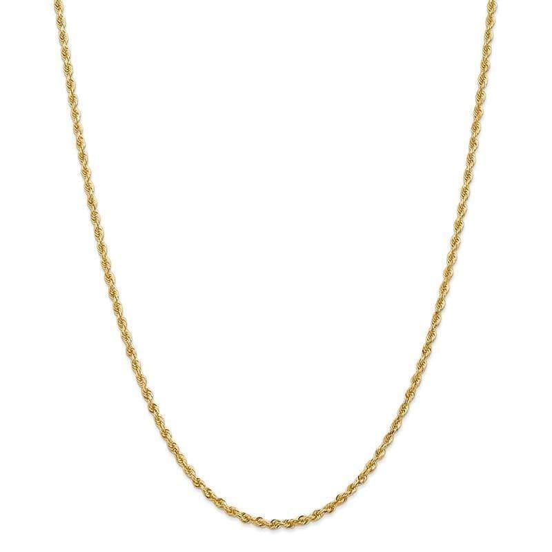 14k 2.75mm Diamond Cut Quadruple Rope Chain - Seattle Gold Grillz