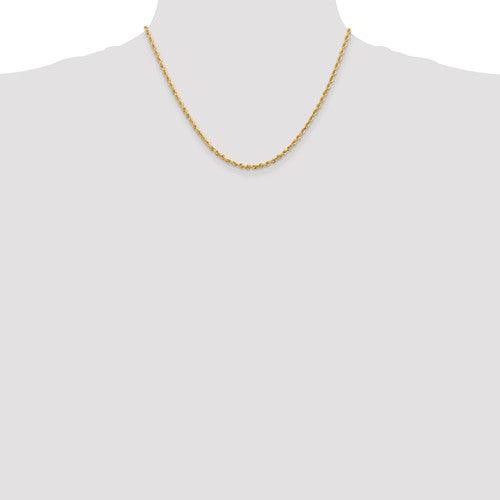 14k 2.75mm Diamond Cut Quadruple Rope Chain - Seattle Gold Grillz