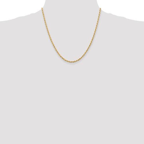 14k 2.75mm Diamond Cut Quadruple Rope Chain - Seattle Gold Grillz