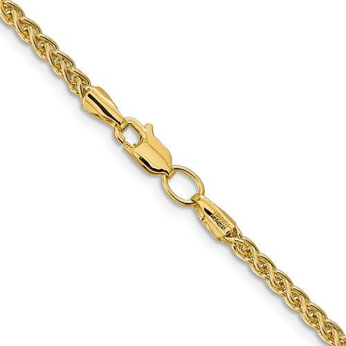 14k 2.75mm Semi-solid Wheat Chain - Seattle Gold Grillz