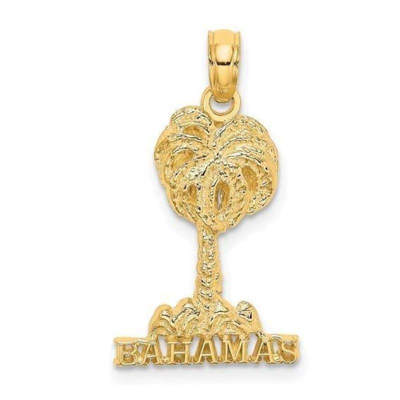 14K 2-D BAHAMAS Under Palm Tree Charm - Seattle Gold Grillz