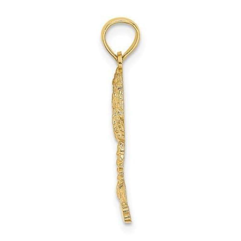 14K 2-D BAHAMAS Under Palm Tree Charm - Seattle Gold Grillz