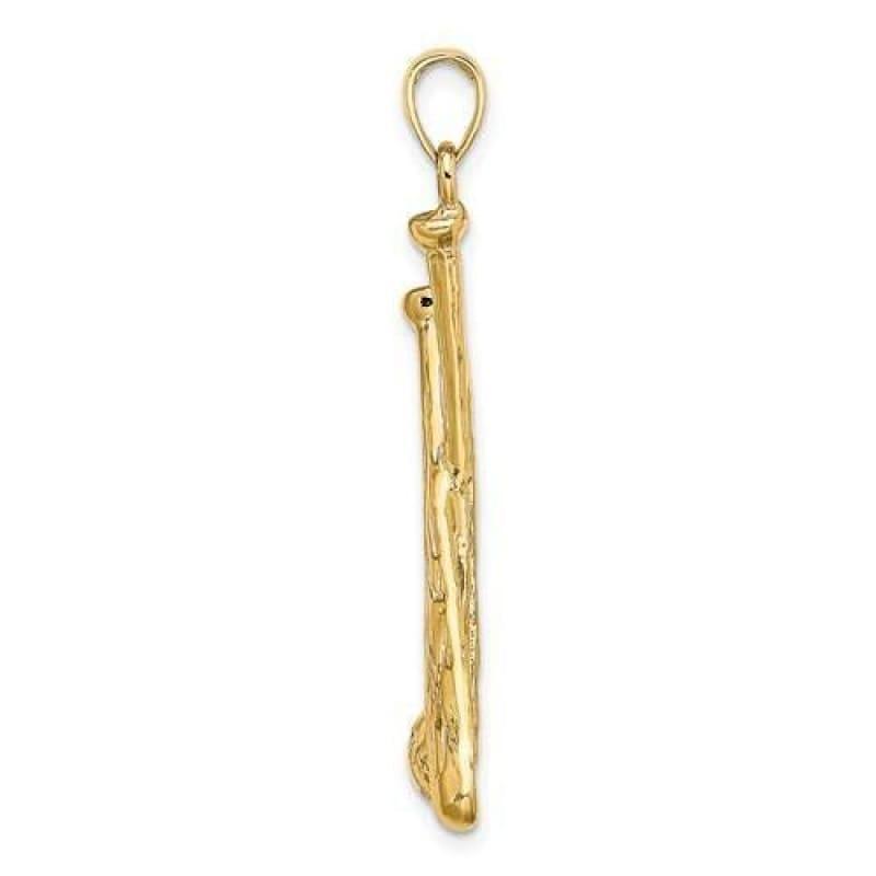14K 2-D Baseball Bats and Ball Charm - Seattle Gold Grillz