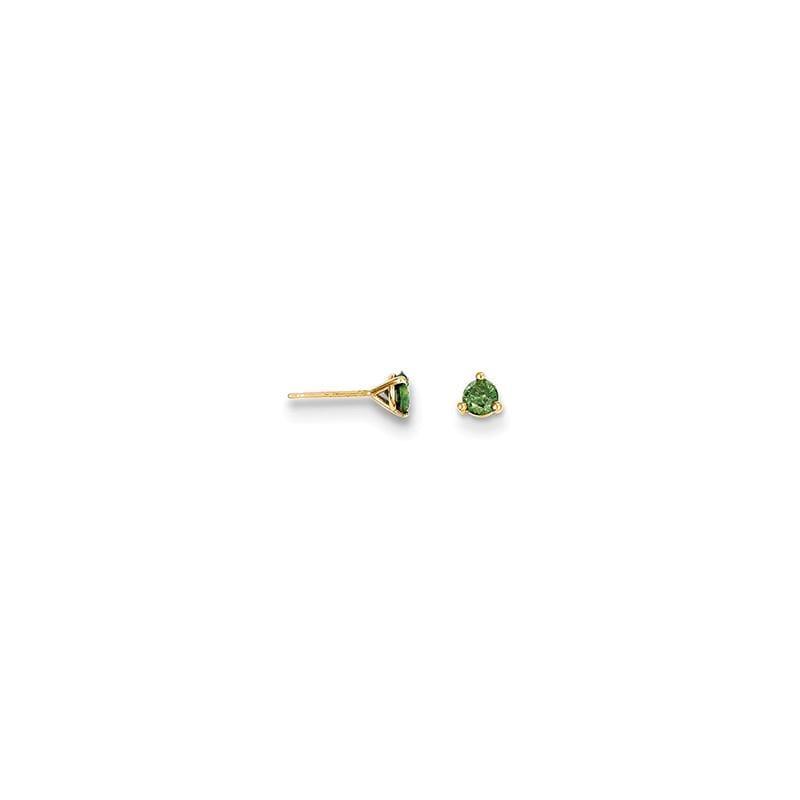 14k .25ct. Green Diamond Stud Earrings - Seattle Gold Grillz