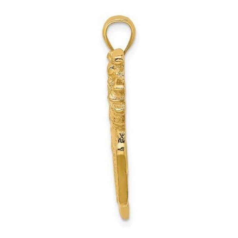 14K 2D Golf Bag & Clubs Charm - Seattle Gold Grillz