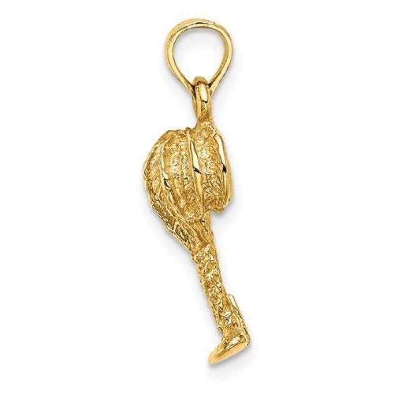 14K 2D Palm Tree Charm - Seattle Gold Grillz