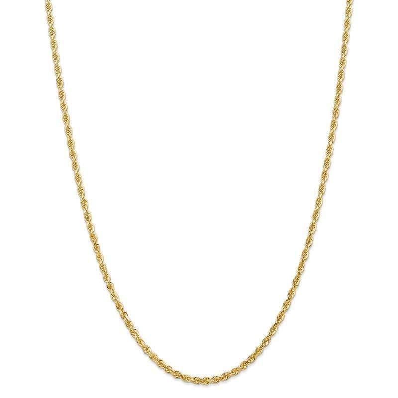 14k 3.0mm Diamond-cut Quadruple Rope Chain - Seattle Gold Grillz