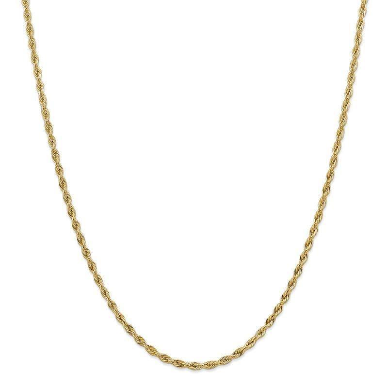 14k 3.0mm Semi-Solid Rope Chain - Seattle Gold Grillz