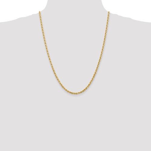 14k 3.35mm Diamond Cut Quadruple Rope Chain - Seattle Gold Grillz