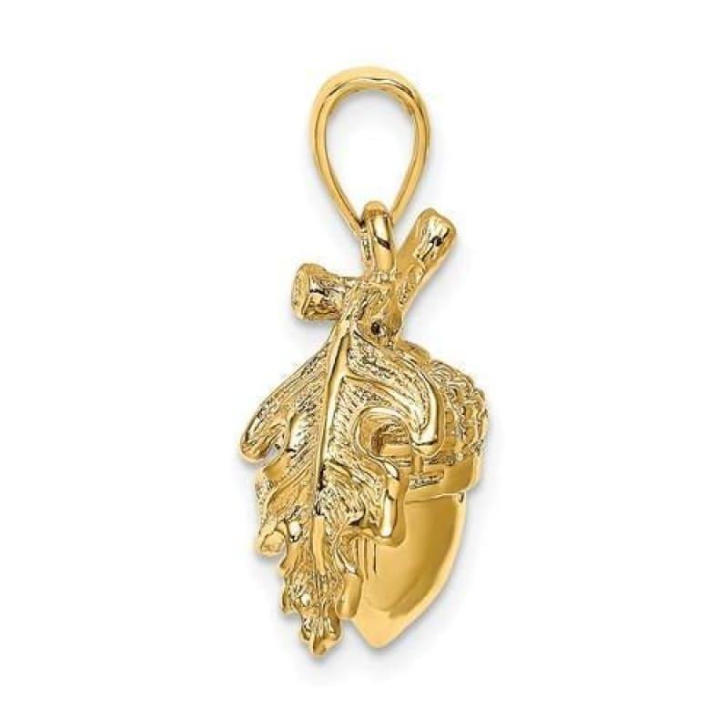 14K 3D Pinecone Pendant - Seattle Gold Grillz