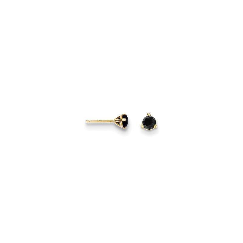 14k .40ct. Black Diamond Stud Earrings - Seattle Gold Grillz