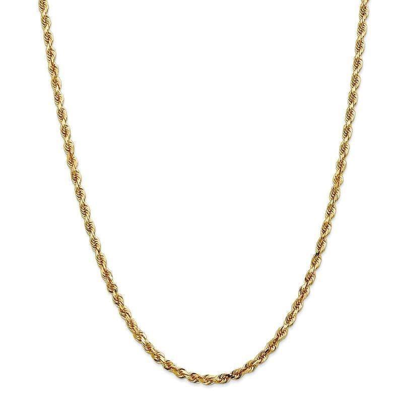 14k 4mm D-C Quadruple Rope Chain - Seattle Gold Grillz