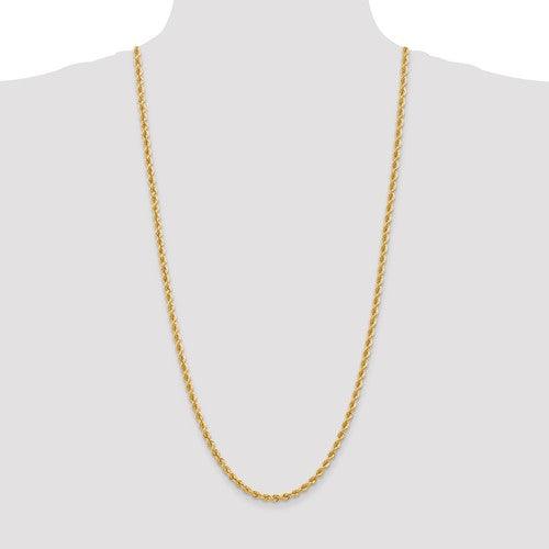 14k 4mm Handmade Regular Rope Chain - Seattle Gold Grillz