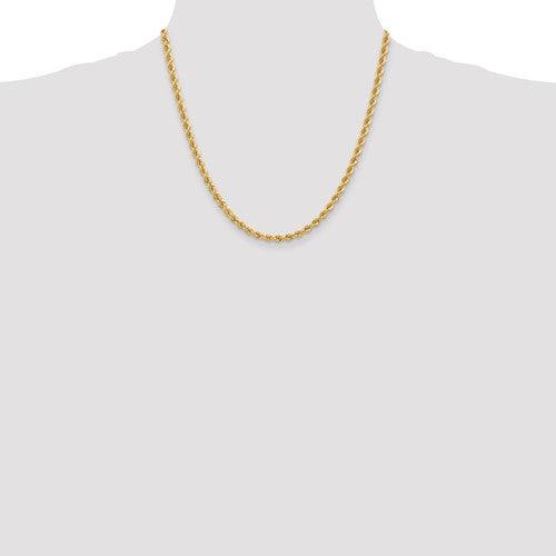 14k 4mm Handmade Regular Rope Chain - Seattle Gold Grillz