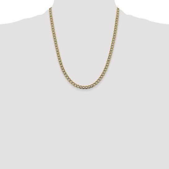 14k 5.2mm Semi-solid Pave Chain - Seattle Gold Grillz