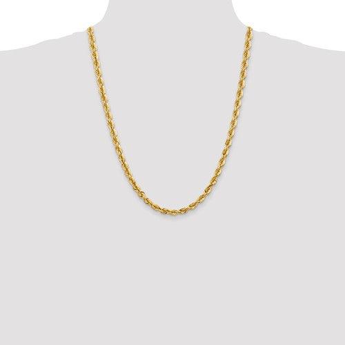14k 5.5mm Diamond-cut Rope Chain - Seattle Gold Grillz