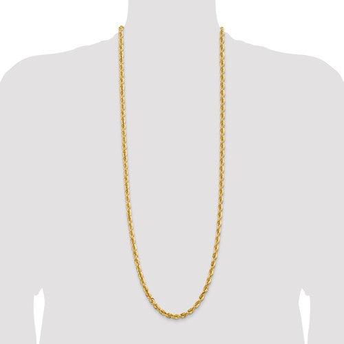 14k 5.5mm Diamond-cut Rope Chain - Seattle Gold Grillz
