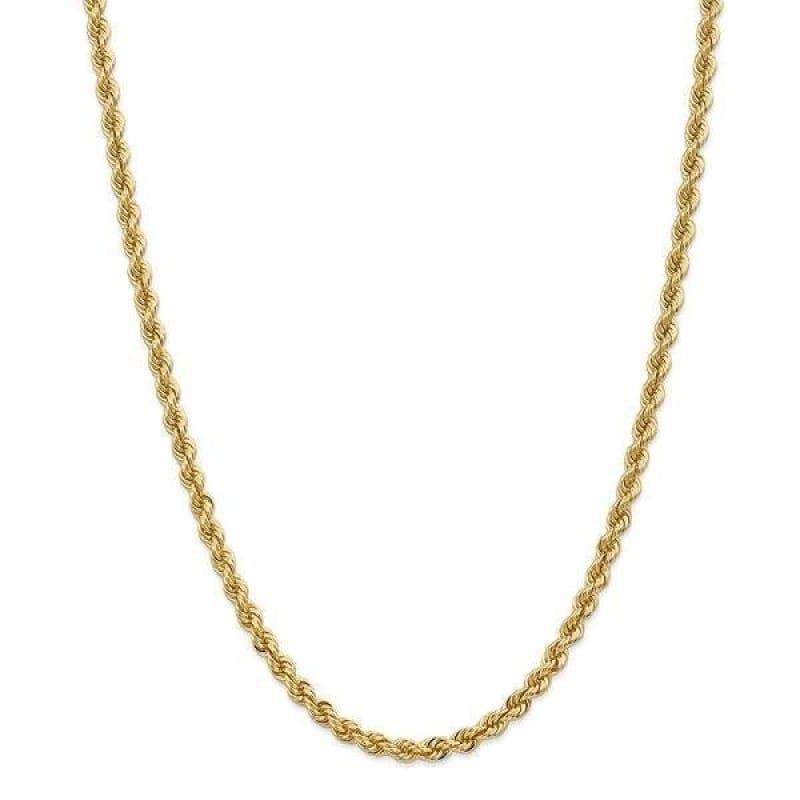 14k 5mm Handmade Regular Rope Chain - Seattle Gold Grillz