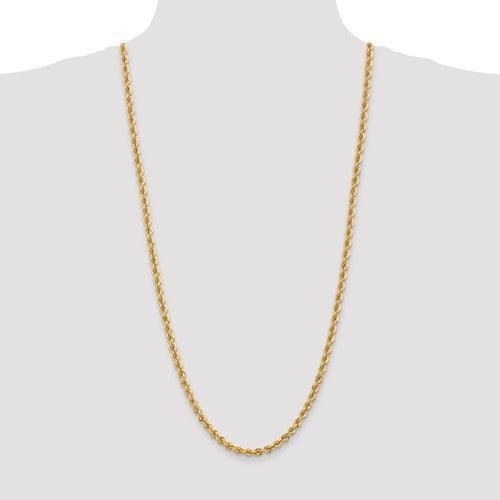 14k 5mm Handmade Regular Rope Chain - Seattle Gold Grillz