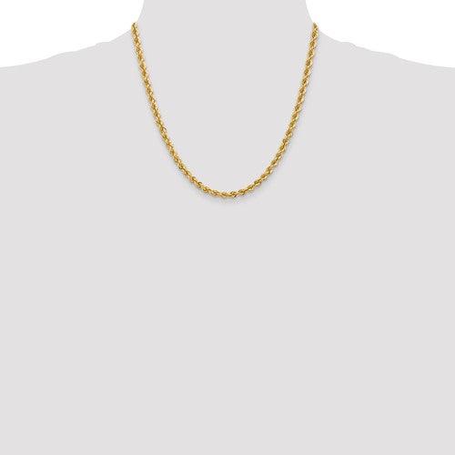 14k 5mm Handmade Regular Rope Chain - Seattle Gold Grillz
