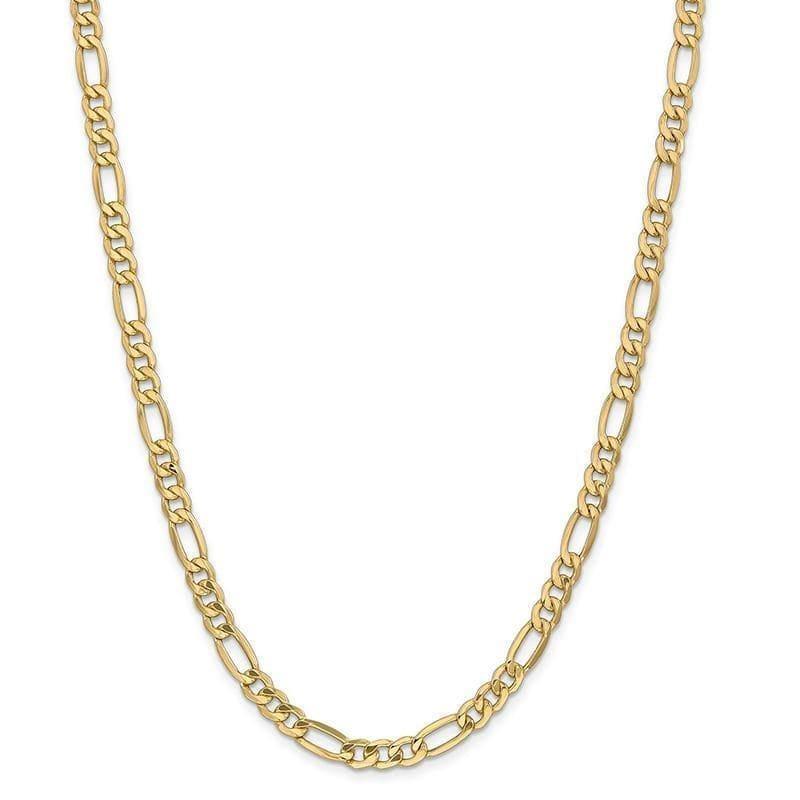 14k 6.25mm Semi-Solid Figaro Chain - Seattle Gold Grillz