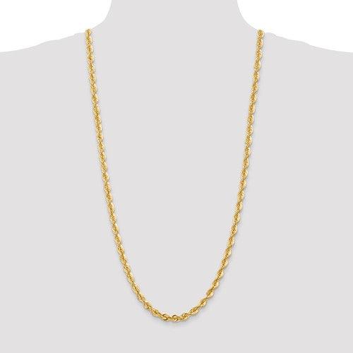 14k 6mm Handmade Regular Rope Chain - Seattle Gold Grillz
