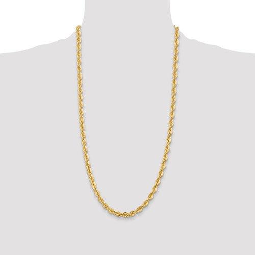 14k 6mm Handmade Regular Rope Chain - Seattle Gold Grillz