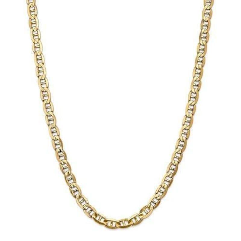 14k 7mm Concave Anchor Chain - Seattle Gold Grillz
