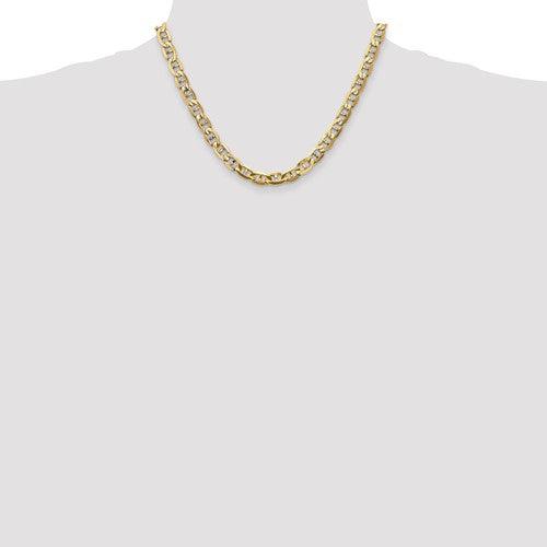 14k 7mm Concave Anchor Chain - Seattle Gold Grillz