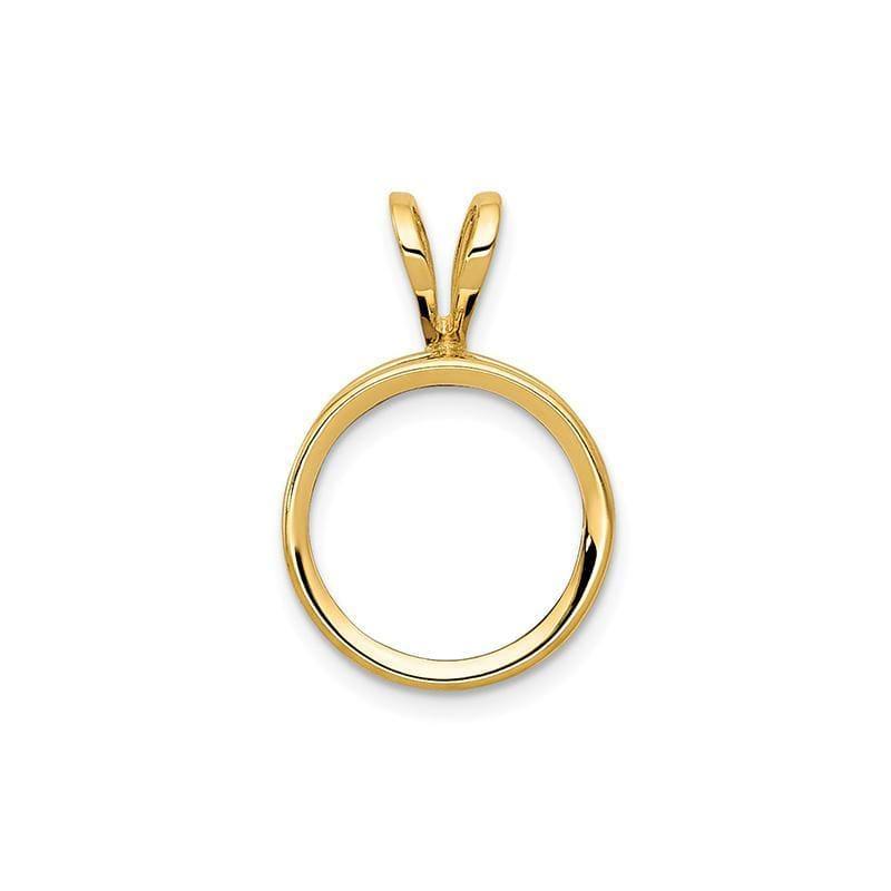 14k 8mm Round Bezel Pendant Mounting - Seattle Gold Grillz