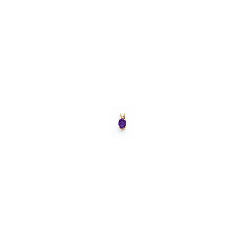14k 8x6mm Oval Tanvorite pendant - Seattle Gold Grillz