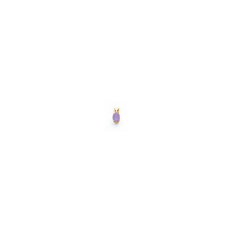 14k 8x6mm Oval Tanzanite pendant - Seattle Gold Grillz