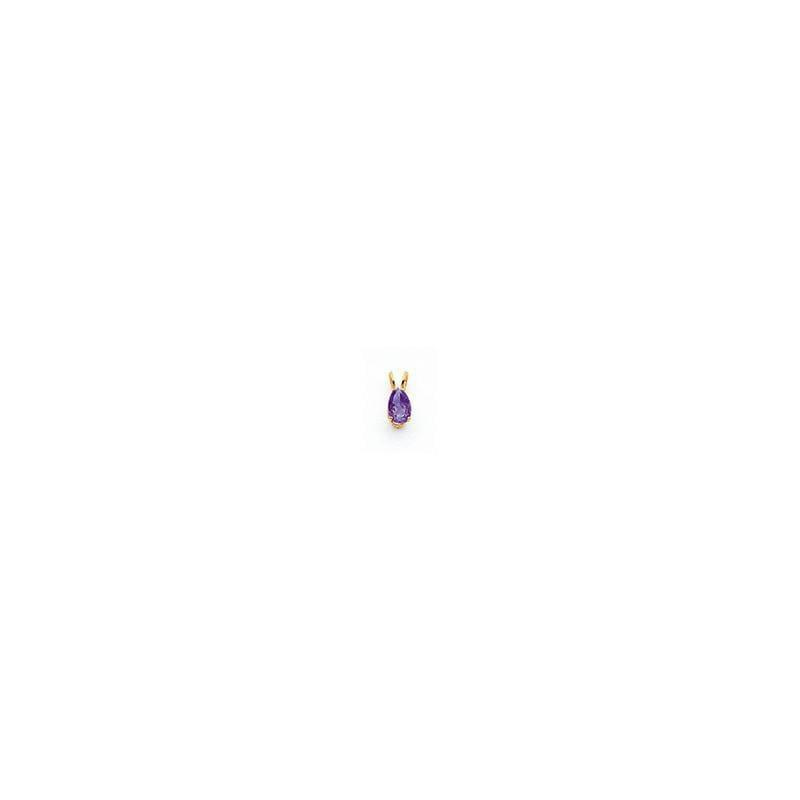14k 9x6mm Pear Tanvorite pendant - Seattle Gold Grillz