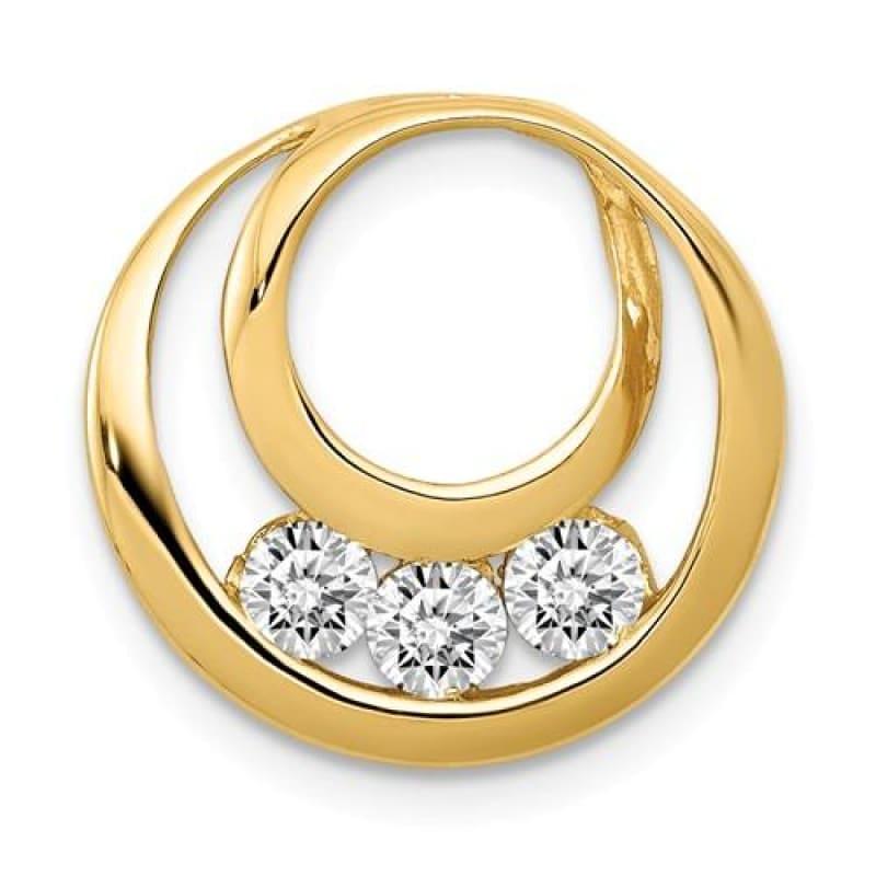 14k AA Diamond pendant - Seattle Gold Grillz