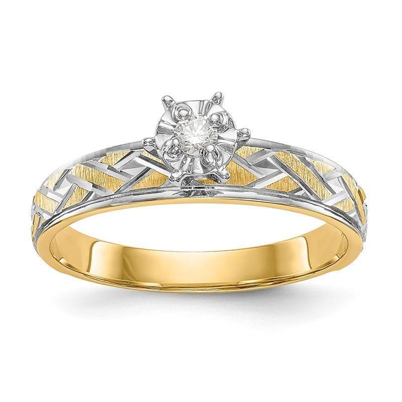 14k AA Quality Trio Engagement Ring - Seattle Gold Grillz