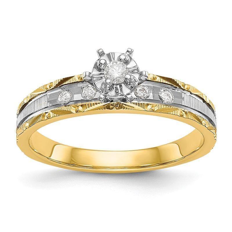 14k AA Quality Trio Engagement Ring - Seattle Gold Grillz