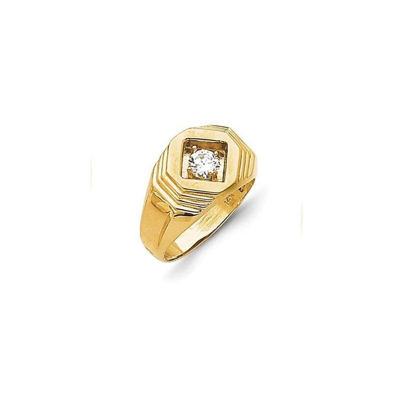14k AAA Diamond Men's Ring - Seattle Gold Grillz
